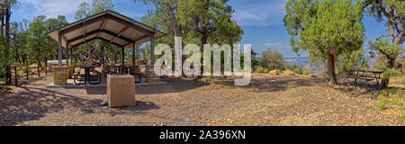 Punto di Shoshone Area picnic, South Rim Grand Canyon, Arizona, Stati Uniti Foto Stock