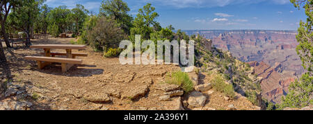 Punto di Shoshone Area picnic, South Rim Grand Canyon, Arizona, Stati Uniti Foto Stock