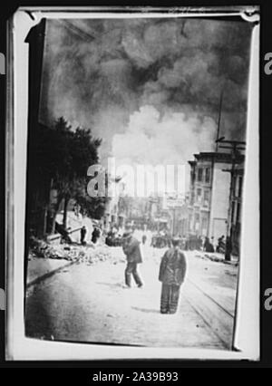 San Francisco, 18 aprile 1906 Foto Stock