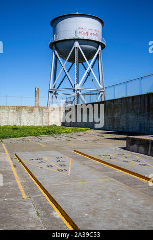 Dettagli di Alcatraz, CALIFORNIA, STATI UNITI D'AMERICA Foto Stock