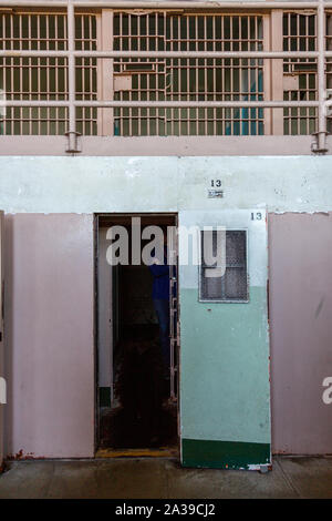 Dettagli di Alcatraz, CALIFORNIA, STATI UNITI D'AMERICA Foto Stock