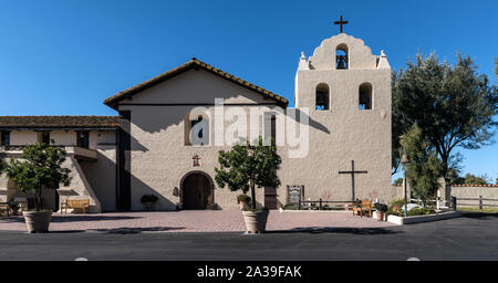 Santa Inés missione nella Santa Ynez, California Foto Stock