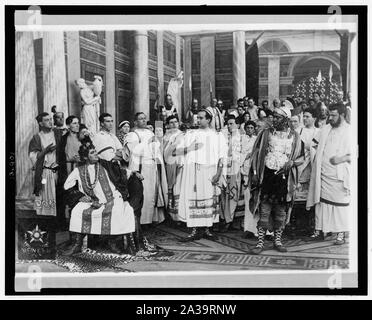 Scena italiana da film epico Quo Vadis (1913) Foto Stock