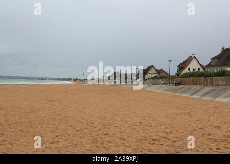 Spiaggia di spada, Normandia 09/10/2017. Il D-Day, memoriale per i liberatori e di coloro che hanno dato la loro vita. 6 Giugno 1944 Foto Stock