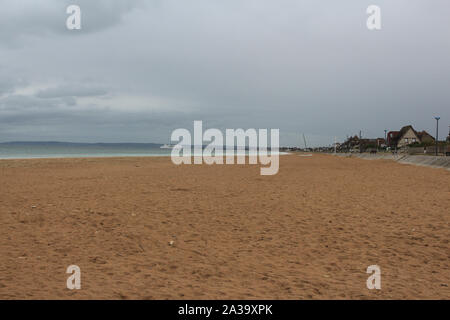 Spiaggia di spada, Normandia 09/10/2017. Il D-Day, memoriale per i liberatori e di coloro che hanno dato la loro vita. 6 Giugno 1944 Foto Stock