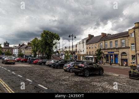 16, 07, 2019, Alnwick in Northumberland, Inghilterra, Regno Unito , il Vecchio Mercato Foto Stock