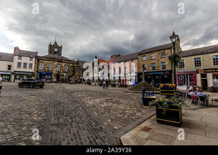 16, 07, 2019, Alnwick in Northumberland, Inghilterra, Regno Unito , il Vecchio Mercato Foto Stock