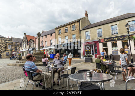 16, 07, 2019, Alnwick in Northumberland, Inghilterra, Regno Unito , il Vecchio Mercato Foto Stock