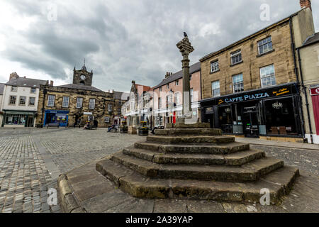 16, 07, 2019, Alnwick in Northumberland, Inghilterra, Regno Unito , il Vecchio Mercato Foto Stock