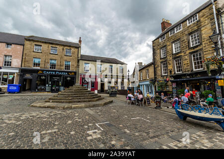 16, 07, 2019, Alnwick in Northumberland, Inghilterra, Regno Unito , il Vecchio Mercato Foto Stock