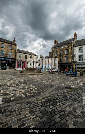 16, 07, 2019, Alnwick in Northumberland, Inghilterra, Regno Unito , il Vecchio Mercato Foto Stock