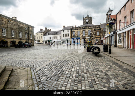 16, 07, 2019, Alnwick in Northumberland, Inghilterra, Regno Unito , il Vecchio Mercato Foto Stock