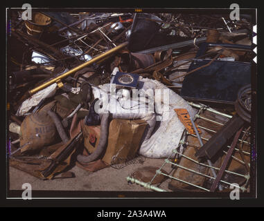 I rottami di ferro e salvage depot, Butte, Mont. Foto Stock