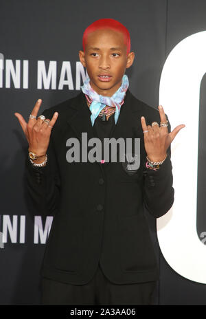 Hollywood, CA. 6 Ottobre, 2019. Jaden Smith al Gemelli Uomo Premiere al TCL Chinese Theatre in Hollywood, la California il 6 ottobre 2019. Credito: Faye Sadou/media/punzone Alamy Live News Foto Stock