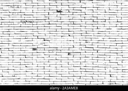 Background e texture di mattoni bianchi di pietra della parete di mantello. Foto Stock