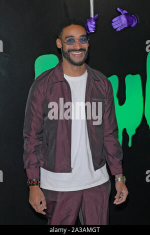 NEW YORK, NY - OTTOBRE 04: Zeke Thomas assiste Huluween celebrazione presso la città di tappe in Ottobre 4, 2019 in New York City. Foto Stock