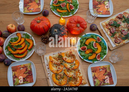 Per la festa del Ringraziamento a cena Foto Stock