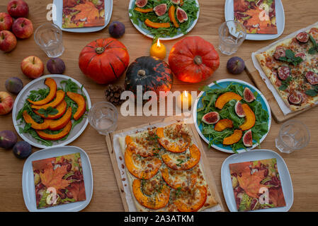 Per la festa del Ringraziamento a cena Foto Stock