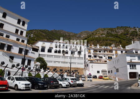 Fuengirola Spagna,Rocca di Gibilterra. Foto Stock