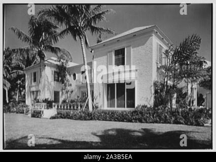 Sidney Vere-Smith, residence a 1440 S. Ocean Blvd., Palm Beach, Florida. Foto Stock