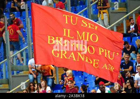 Curva Sud roma durante Roma vs Cagliari , Roma, Italia, 06 ott 2019, Calcio Calcio italiano di Serie A del campionato Gli uomini Foto Stock