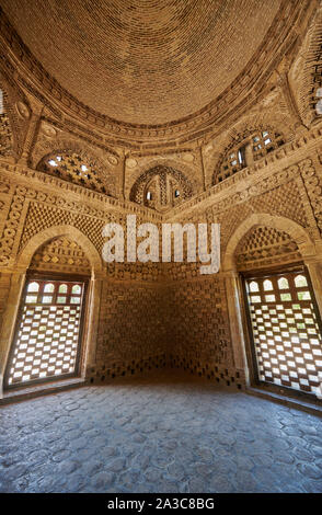 Shor interna del mausoleo di Ismail Samani, Ismoil Somoniy maqbarasi, Bukhara, Uzbekistan in Asia centrale Foto Stock