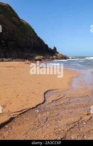 Speranza esterno Cove, Mouthwell sands beach, Kingsbridge, Devon, Inghilterra, Regno Unito. Foto Stock