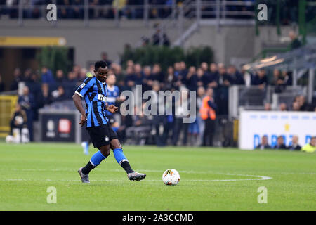 Milano. L'Italia. Il 6 ottobre 2019. Campionato italiano A. FC Internazionale vs Juventus fc. Kwadwo Asamoah di FC Internazionale. Foto Stock