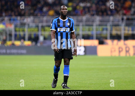 Milano. L'Italia. Il 6 ottobre 2019. Campionato italiano A. FC Internazionale vs Juventus fc. Romelu Lukaku di FC Internazionale. Foto Stock