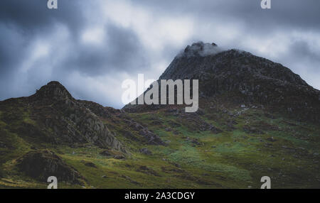 Tryfan, Snowdonia, il Galles del Nord Foto Stock