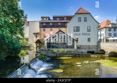 Technikmuseum Neue Mühle, Schlösserstraße, Gera, Erfurt, Thüringen, Deutschland Foto Stock