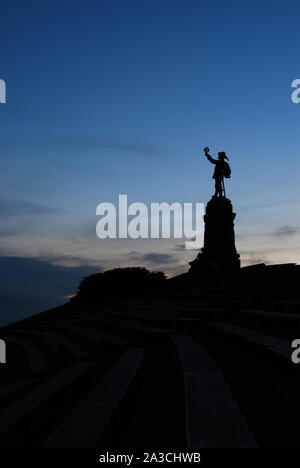 Statua di Samuel de Champlain ad Ottawa, Canada Foto Stock