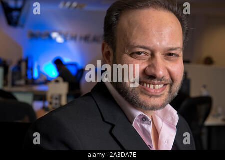 Tariq Muhammad CEO di Invatech Health, Bristol, Regno Unito Foto Stock