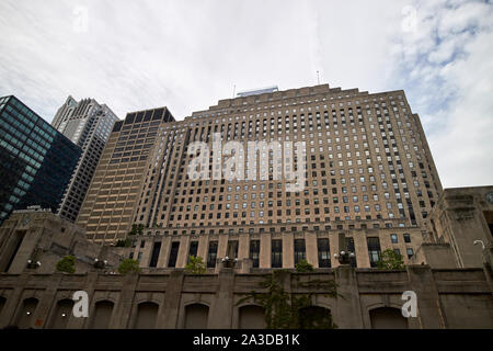 Due nord riverside plaza chicago daily news building di chicago, illinois, Stati Uniti d'America Foto Stock