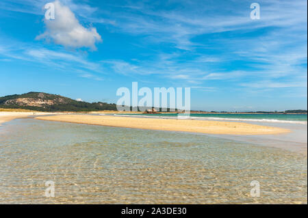 Spiaggia a Corrubedo, Rias Baixas, Galizia, Spagna Foto Stock