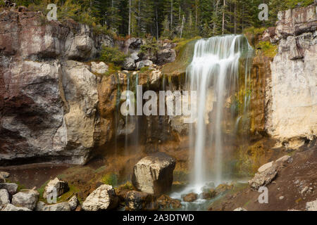 Paulina Falls, Newberry nazionale monumento vulcanico, Oregon Foto Stock