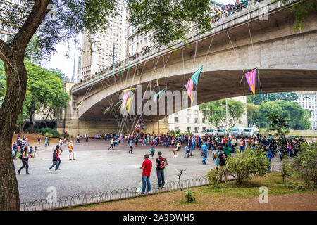 Virada , culturale svolta culturale 2013, Anhangabaú capitale, São Paulo, Brasile Foto Stock