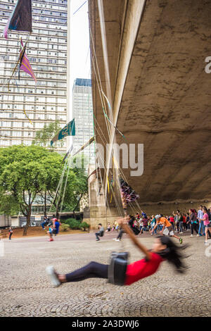 Virada culturale, svolta culturale 2013, Anhangabaú capitale, São Paulo, Brasile Foto Stock