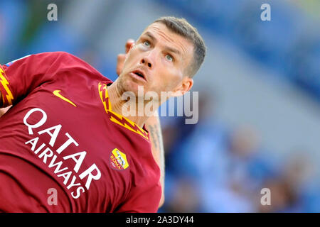 Roma - Cagliari 1-1 06/10/2019 stadio olimpico, Edin Dzeko Roma - Cagliari 1-1 06/10/2019 Olympic Stadium, Edin Dzeko Ph. Vincenzo izzo Foto Stock