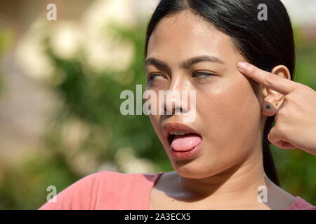 Un insano Diverse persona Foto Stock