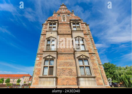 Famoso il castello di Rosenborg, uno dei castelli più visitati in Copenhagen Foto Stock