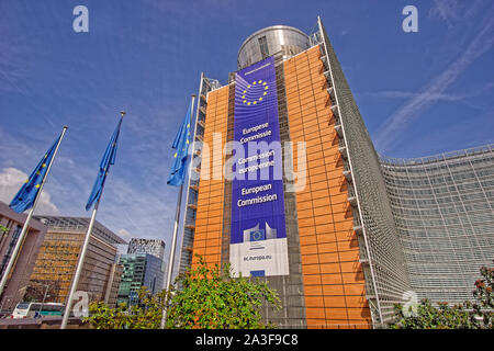 L'edificio Berlaymont, sede della Commissione europea a Bruxelles. Il Belgio. Foto Stock
