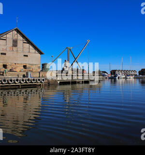 Sunnana Hamn, piccolo porto di Mellerud, Svezia. Foto Stock