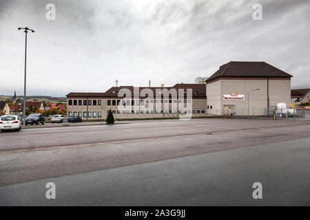 Wilke Waldecker Fleisch- und Wurstwaren GmbH & Co. KG, ispezione degli alimenti del distretto Waldeck-Frankenberg (Nord Hesse) ha chiuso la fabbrica. Foto Stock