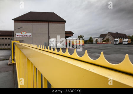 Wilke Waldecker Fleisch- und Wurstwaren GmbH & Co. KG, ispezione degli alimenti del distretto Waldeck-Frankenberg (Nord Hesse) ha chiuso la fabbrica. Foto Stock