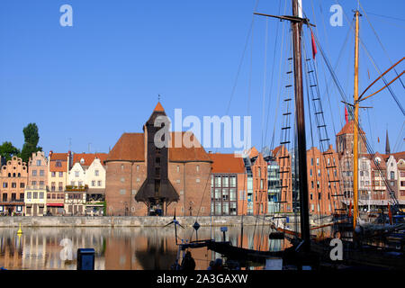 Marina - Impressioni da Danzica Danzica (in tedesco) una città portuale sulla costa baltica della Polonia Foto Stock