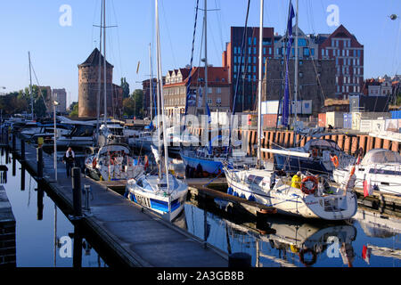 Marina - Impressioni da Danzica Danzica (in tedesco) una città portuale sulla costa baltica della Polonia Foto Stock