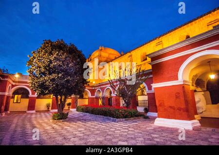Il Perù, Arequipa, o Città Bianca, registrati dall UNESCO Patrimonio dell Umanità, Santa Catalina Convento San Catalina Foto Stock