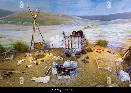 Francia, Indre et Loire, Le Grand Pressigny, Grand Pressigny Castello, Museo della Preistoria di Grand Pressigny Foto Stock