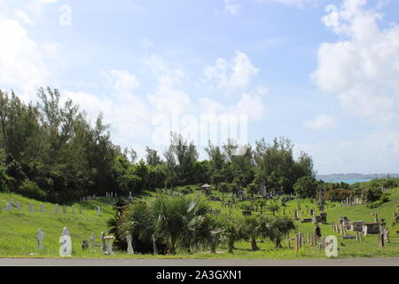 Royal Naval Cemetery, Irlanda Isola Sud, Sandys, Bermuda Foto Stock